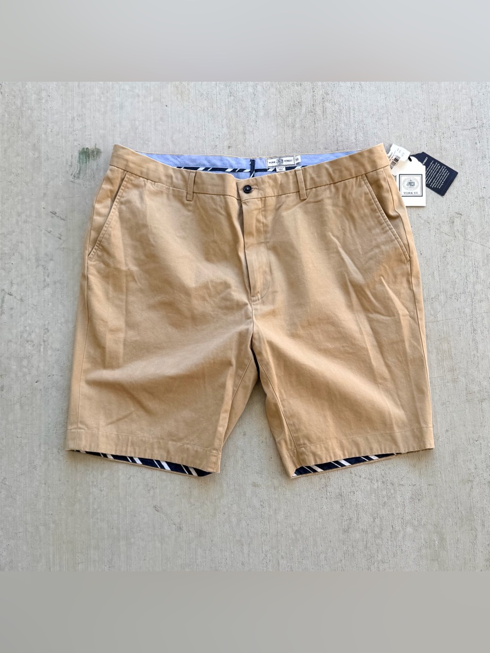 J. Press Twill Walking Shorts Men Size 38 Chino Tan New York Street